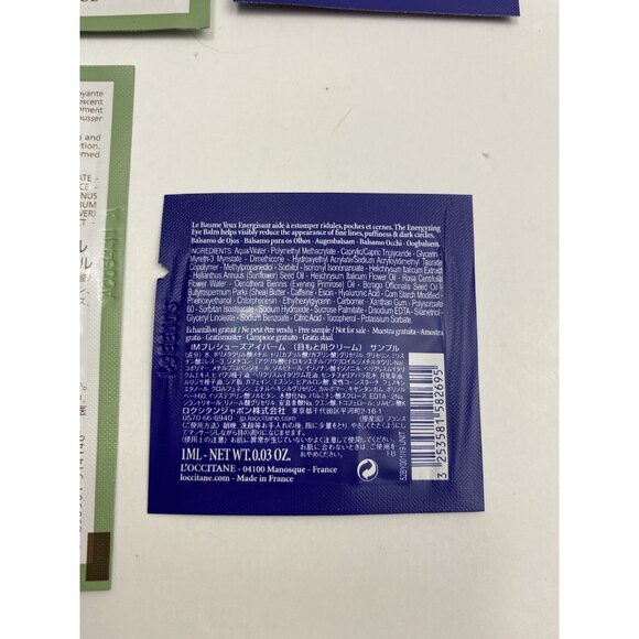 L’Occitane Sample Lot 12pc Eye Balm Shower Oil Hand Cream Milk Concentrate Trave - Picture 11 of 11